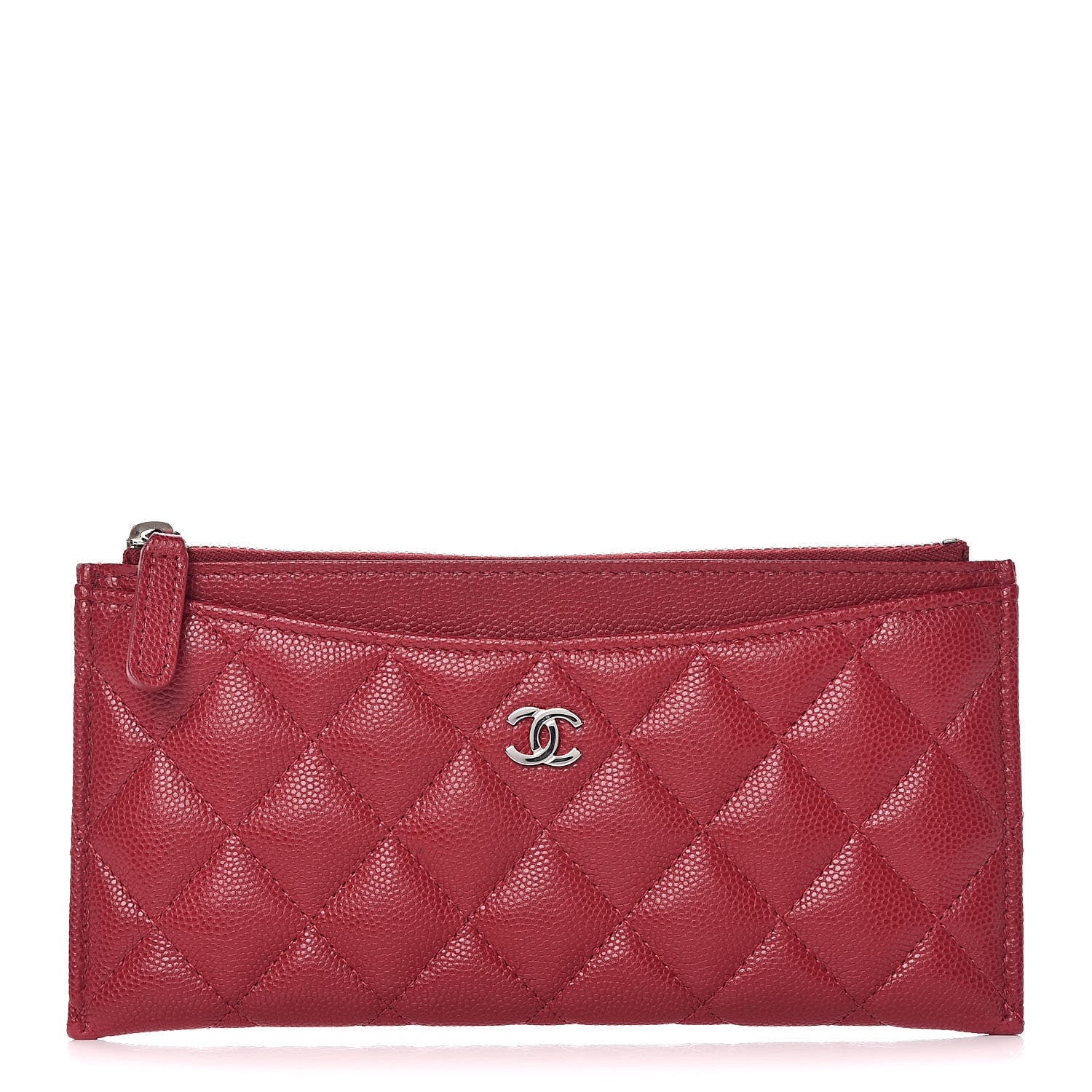 Chanel Caviar Quilted Classic Zip Pouch Pink 1 of 10