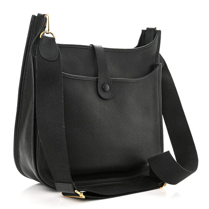 Hermes Taurillon Clemence Evelyne III GM Black 3 of 10