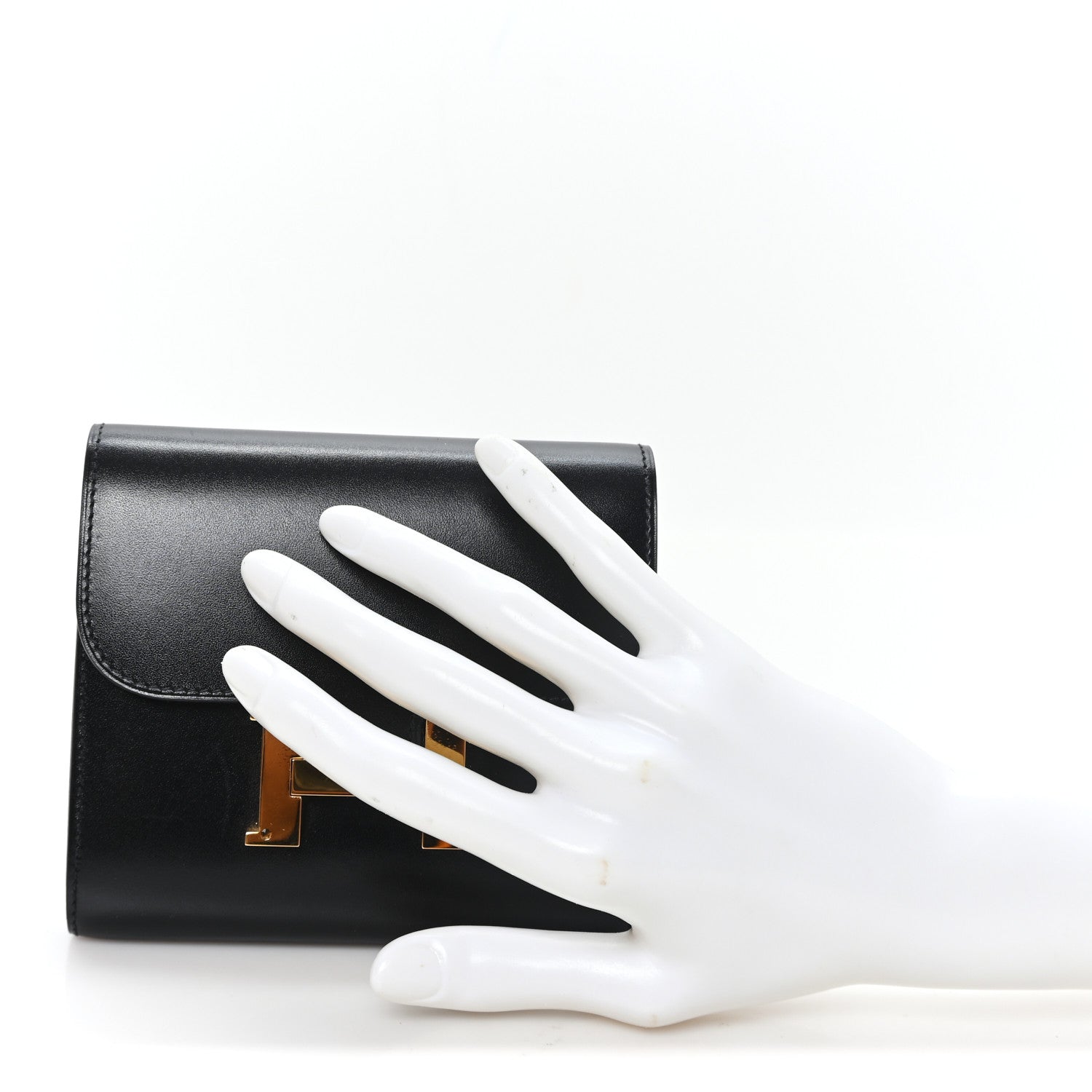 Hermes Box Constance Short Wallet Black 2 of 7