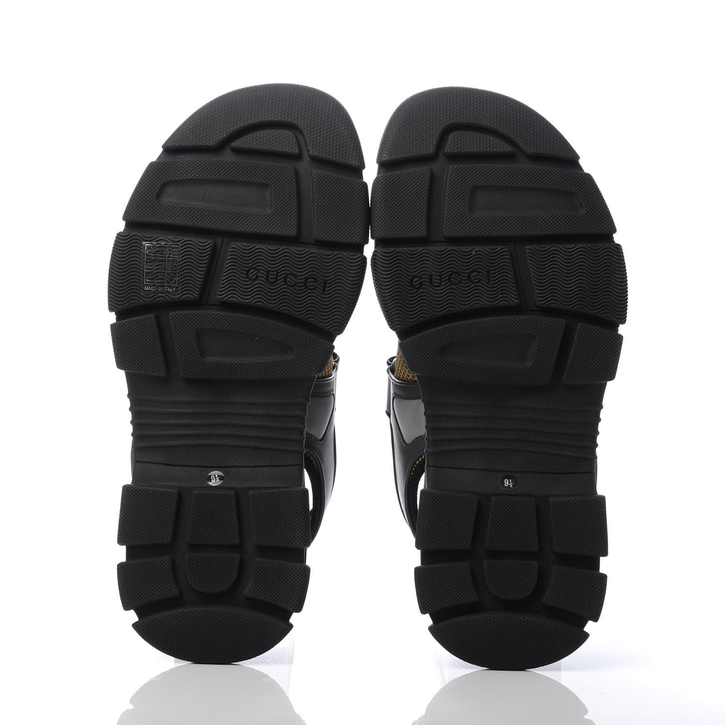 X SEGA Nappa Mesh Mens Aguru Sandals 9.5 Loess Black
