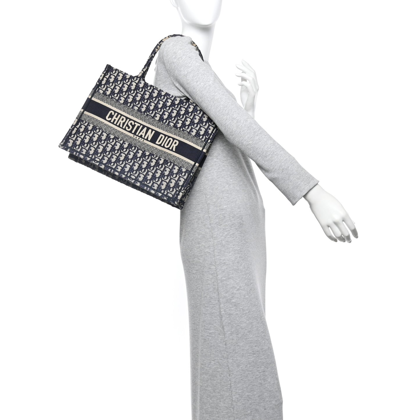 Oblique Medium Book Tote Blue Multicolor