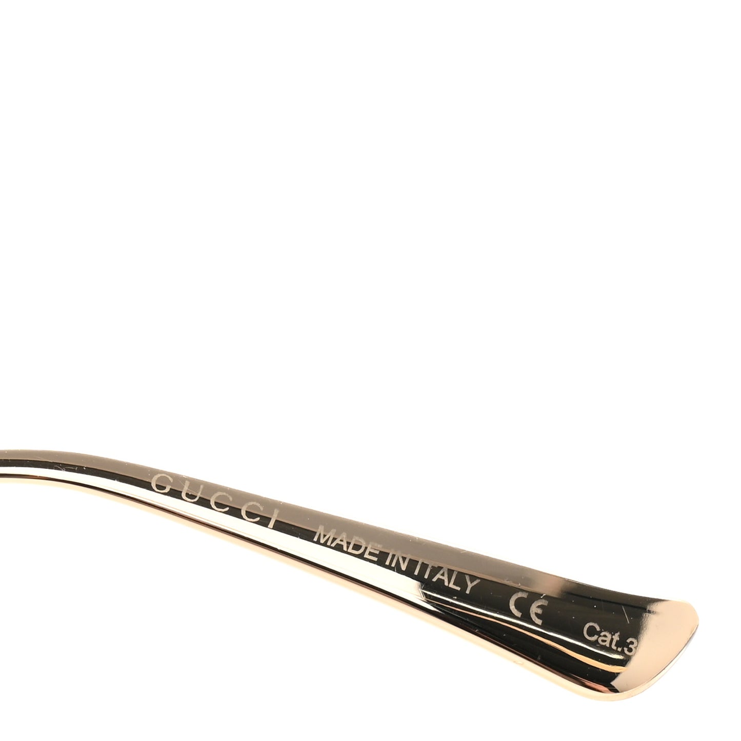 Metal Oversized Round Frame GG0225S Sunglasses Gold
