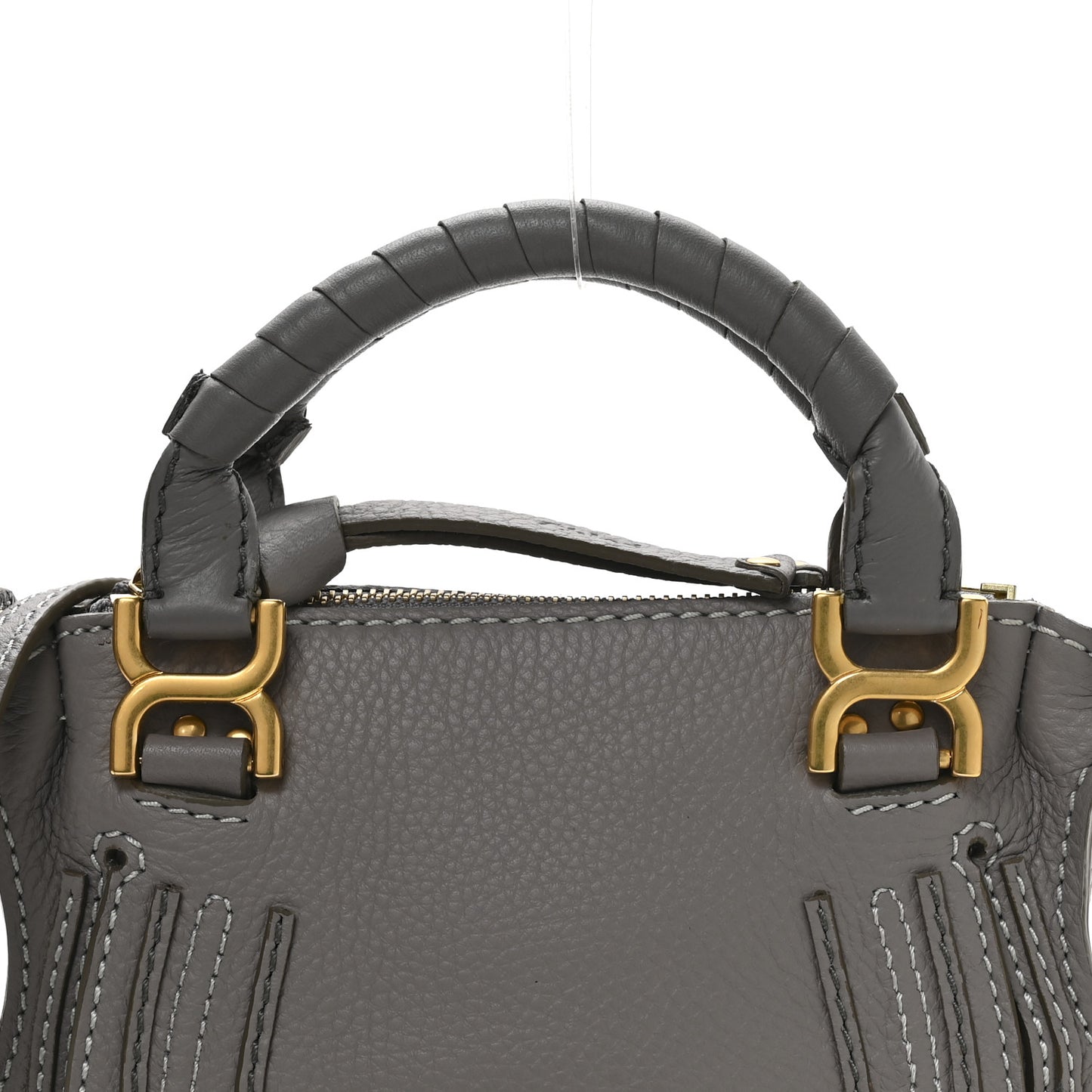 Calfskin Mini Marcie Satchel Cashmere Grey