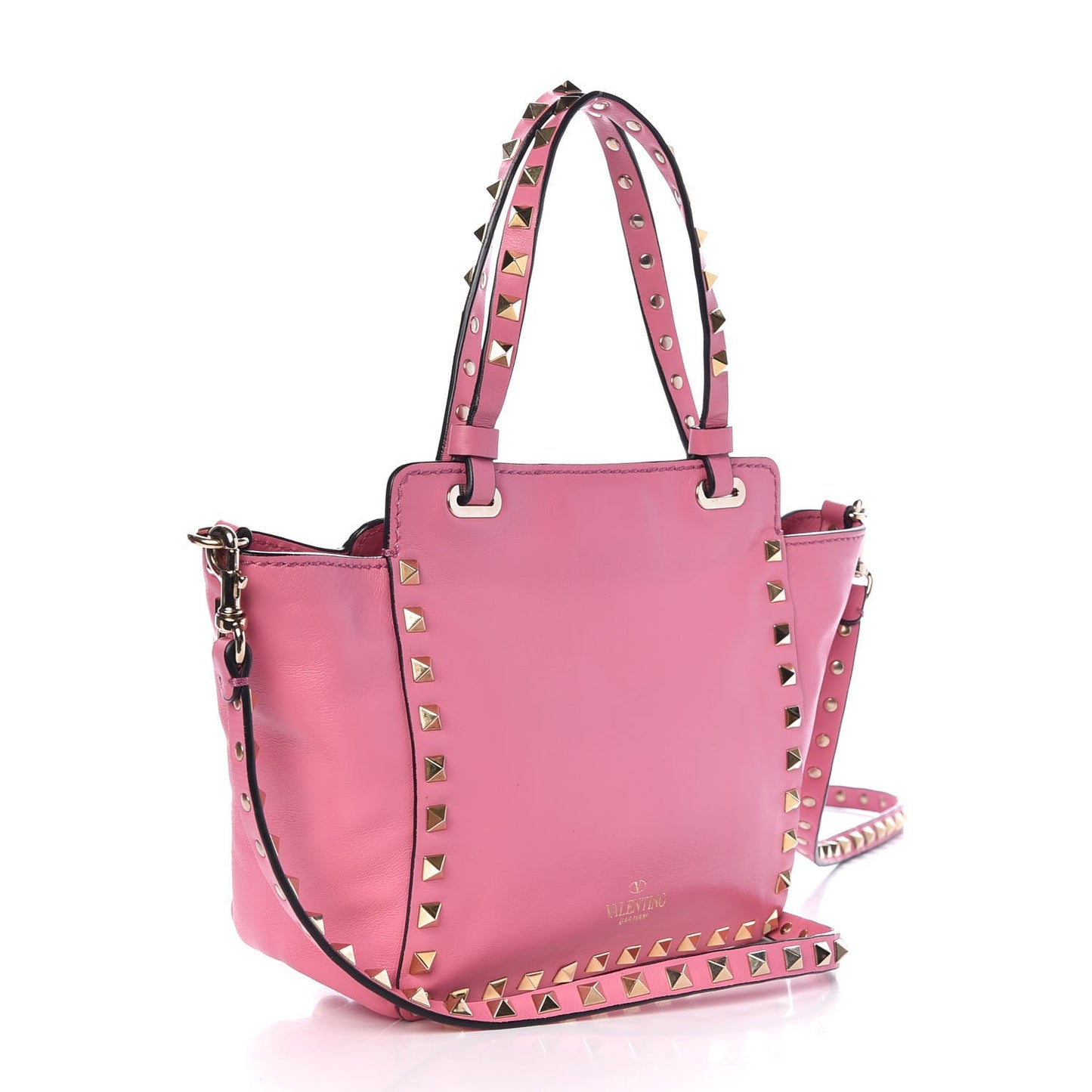 Vitello Mini Rockstud Tote Ninphea