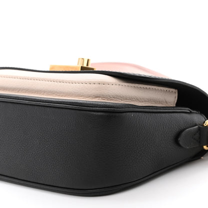 Louis Vuitton Grained Calfskin Lockme Tender Black 9 of 9