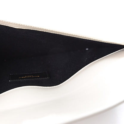 Saint Laurent Grain De Poudre Uptown Pouch Blanc Vintage 7 of 9