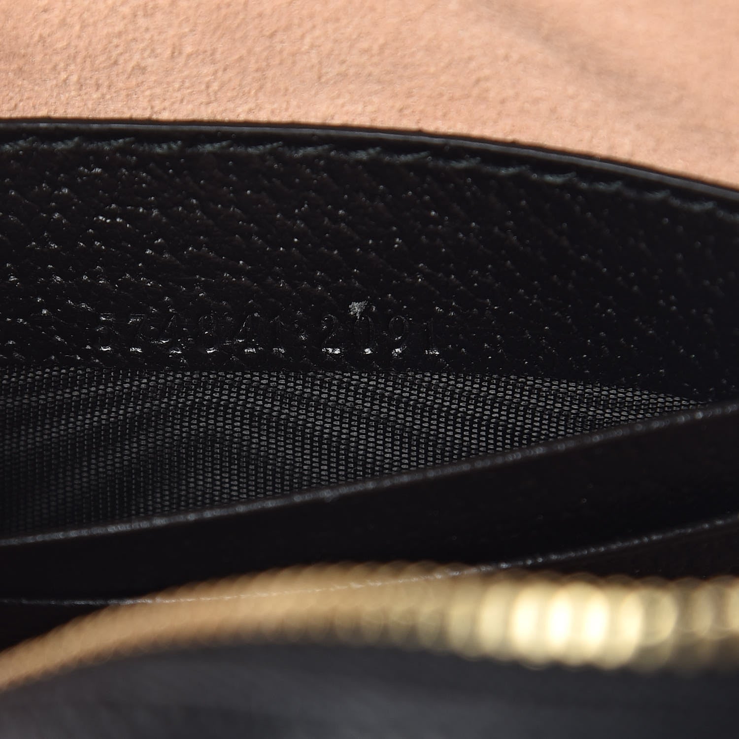 Gucci Textured Calfskin Web Ophidia Round Wrist Wallet Black 6 of 7