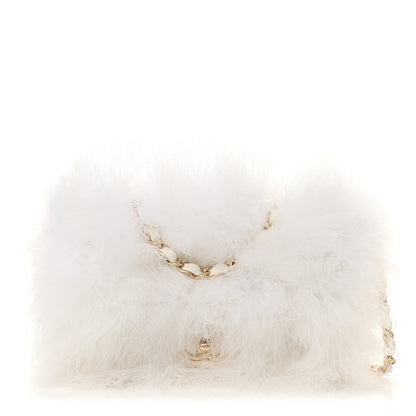 Chanel Feathers Lambskin Quilted Flap White 1 of 11