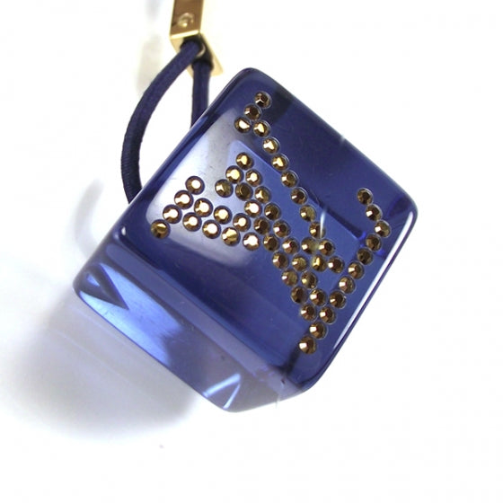 Monogram Hair Cubes Rhinestone