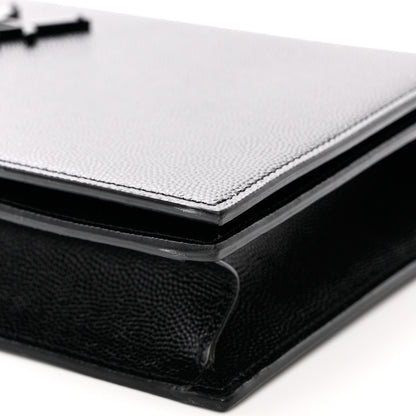 Saint Laurent Grain De Poudre Classic Monogram Kate Clutch Black 11 of 11