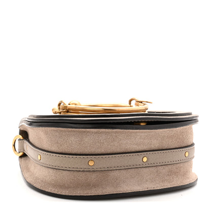Chloe Calfskin Suede Small Nile Bracelet Bag Motty Grey 4 of 10