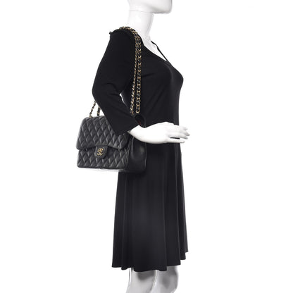 Chanel Caviar Quilted Jumbo Double Flap Black 2 of 12