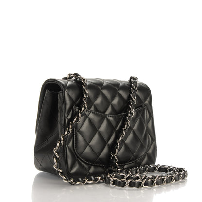 Chanel Lambskin Quilted Mini Square Flap Black 3 of 8