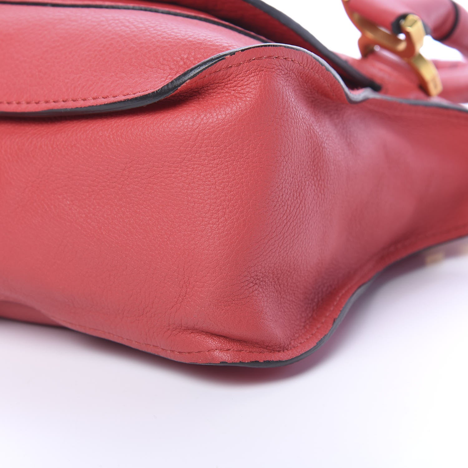 Chloe Calfskin Medium Marcie Satchel Red 8 of 9