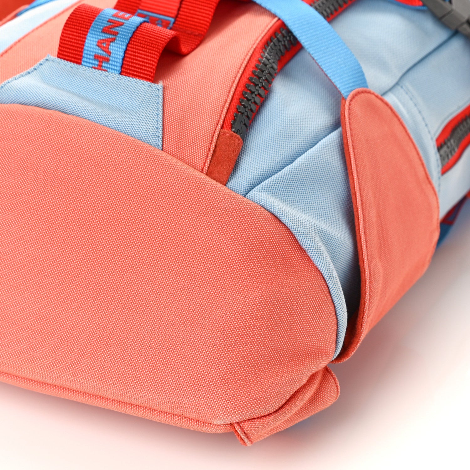 Chanel Nylon Sports Backpack Blue Orange 9 of 11