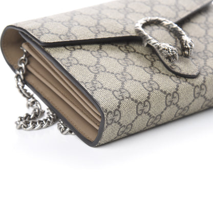 Gucci GG Supreme Monogram Mini Dionysus Chain Wallet Beige Taupe 5 of 8