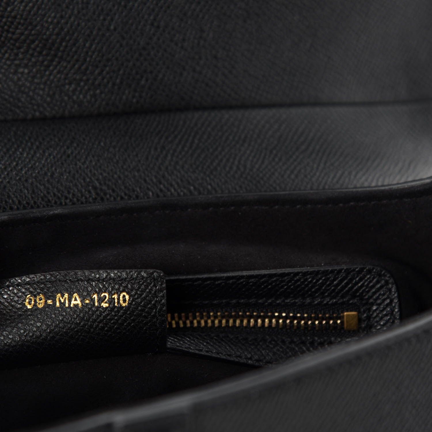 Christian Dior Grained Calfskin Saddle Bag Black 9 of 10