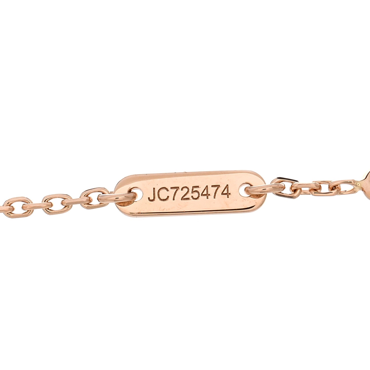 Van Cleef & Arpels 18K Rose Gold Carnelian Sweet Alhambra Bracelet 3 of 4