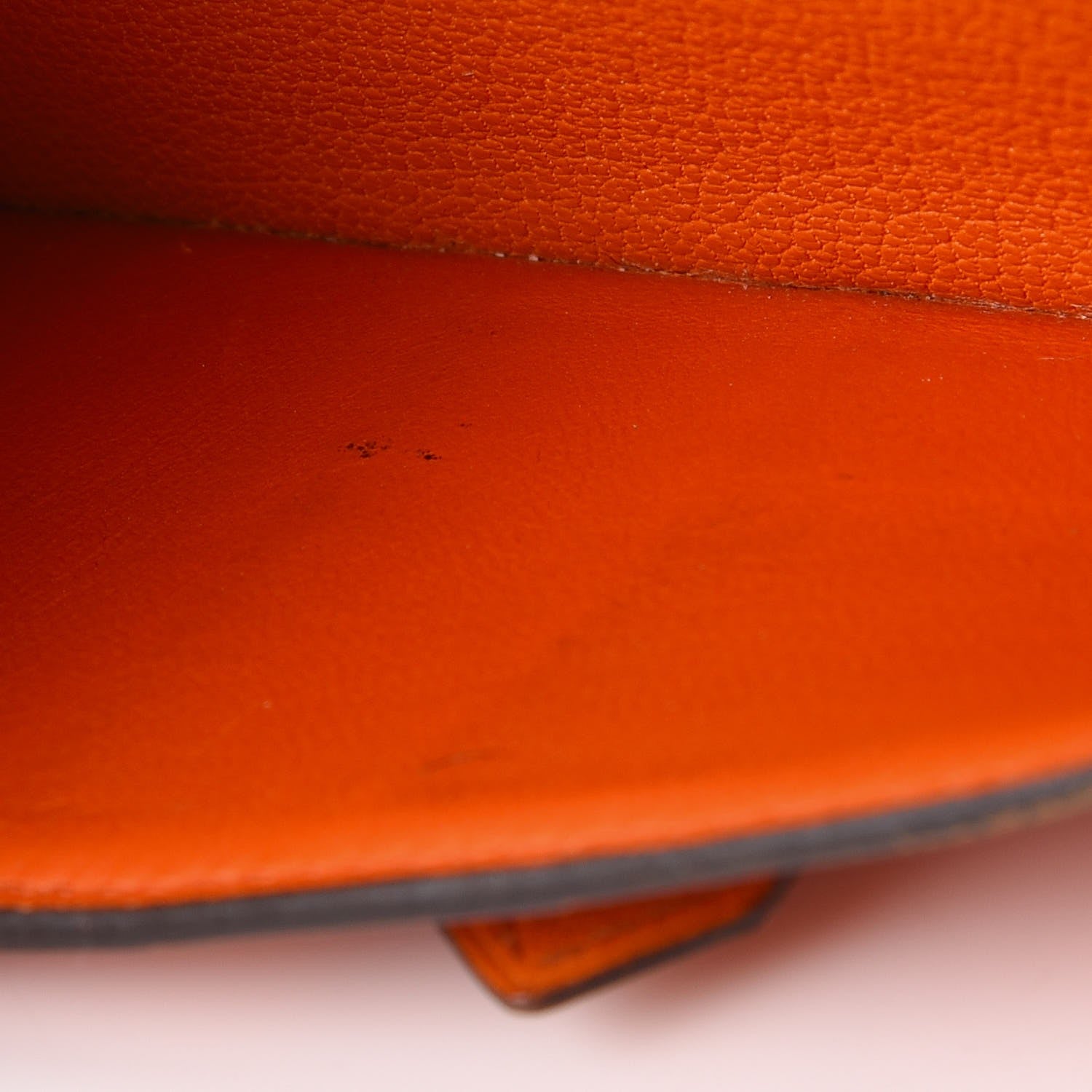 Hermes Chevre Mysore Bearn Gusset Wallet Orange 8 of 10