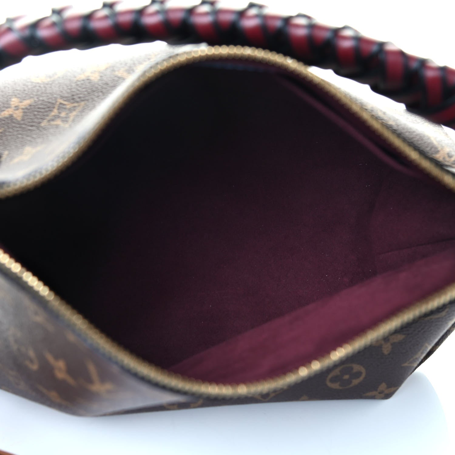 Louis Vuitton Monogram Beaubourg Hobo Mini Bordeaux Red Peach Safran Blue Jean Blue 4 of 4