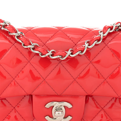 Chanel Patent Calfskin Quilted Mini Rectangular Flap Red 8 of 12
