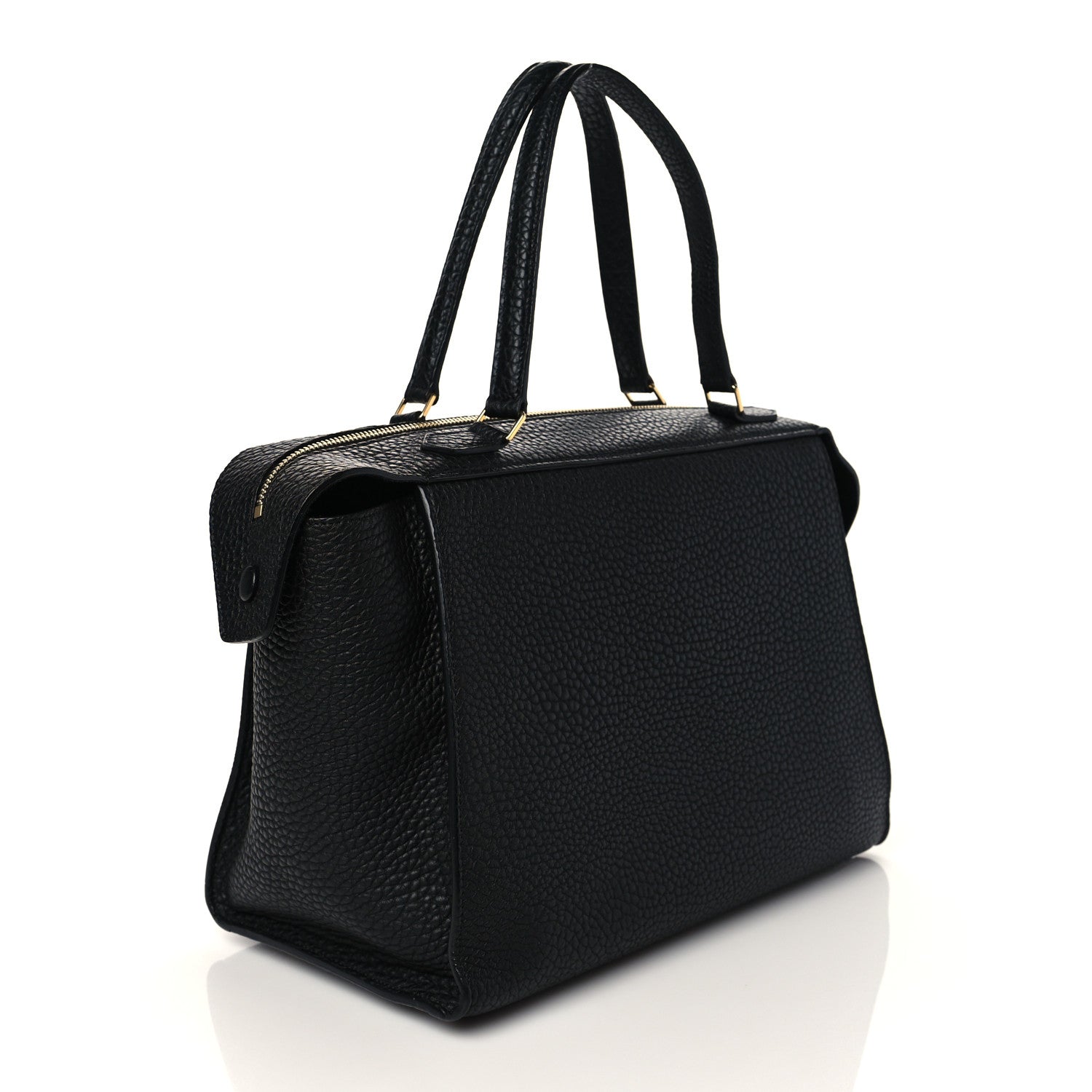 Celine Bullhide Calfskin Small Ring Bag Black 2 of 8