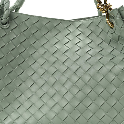 Bottega Veneta Nappa Intrecciato Large Andiamo Parachute Shoulder Bag New Sauge 8 of 10