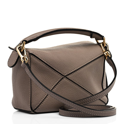Loewe Grained Calfskin Mini Puzzle Bag Mink 2 of 9