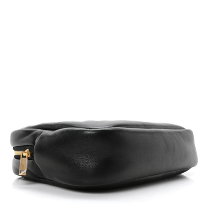 Saint Laurent Lambskin Calypso Cosmetic Case Black 4 of 10