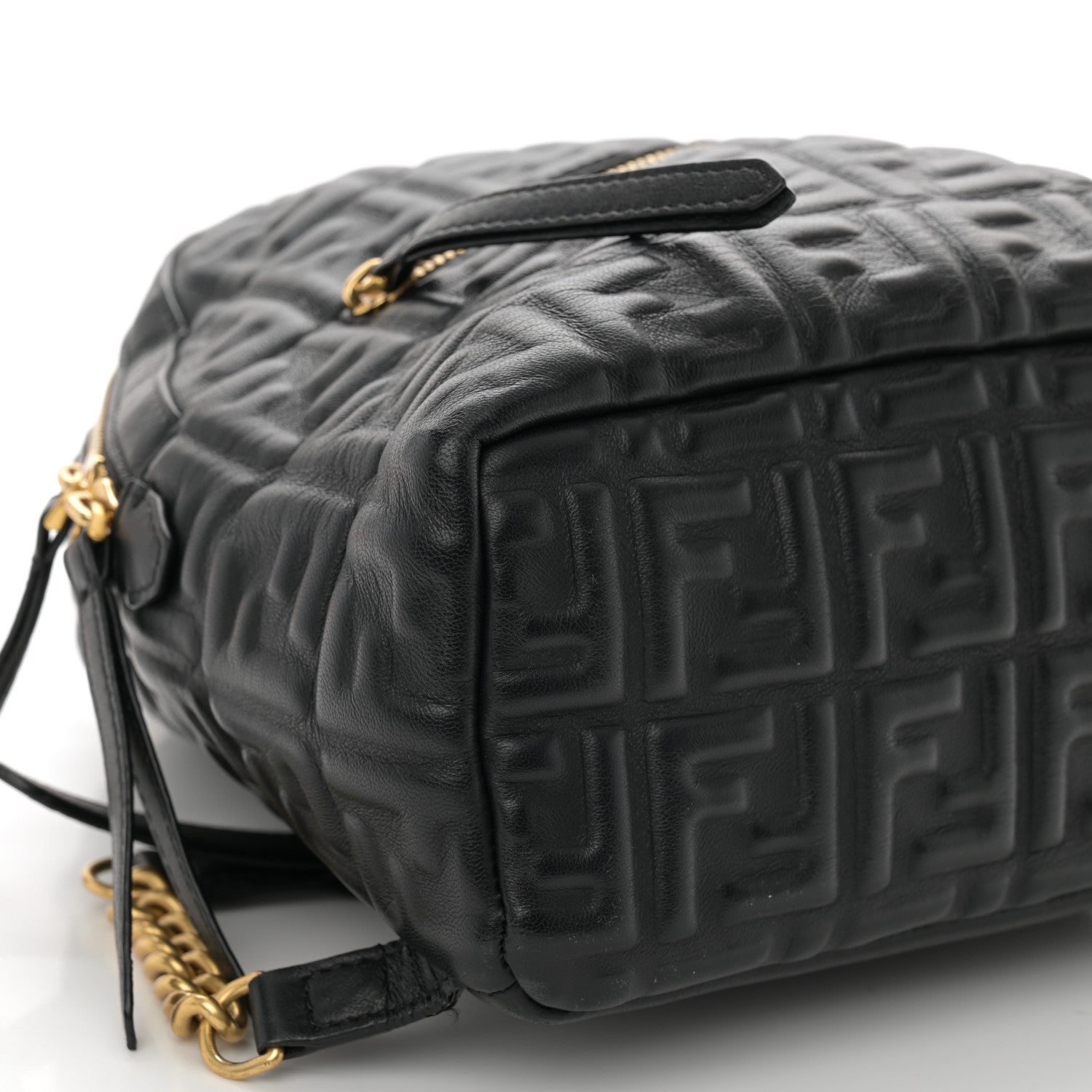 Fendi Nappa FF 1974 Embossed Mini Backpack Black 9 of 13