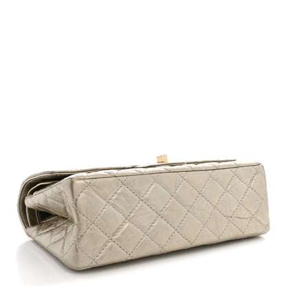 Chanel Metallic Aged Calfskin Quilted 2.55 Reissue 225 Flap Pale Gold 3 of 10
