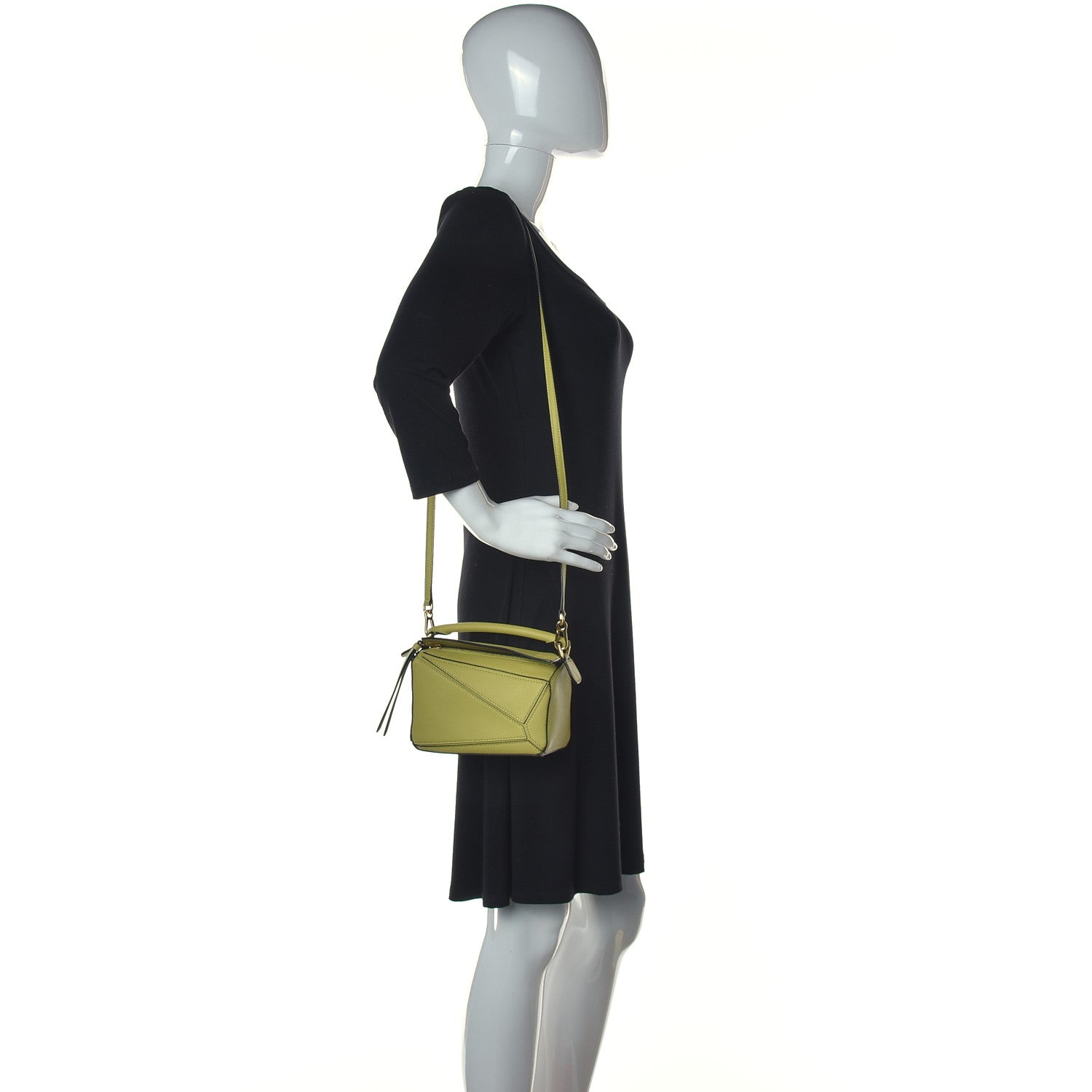 Loewe Calfskin Mini Puzzle Crossbody Bag Yellow 2 of 9