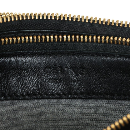 Celine Lambskin Large Trio Crossbody Bag Black 7 of 8