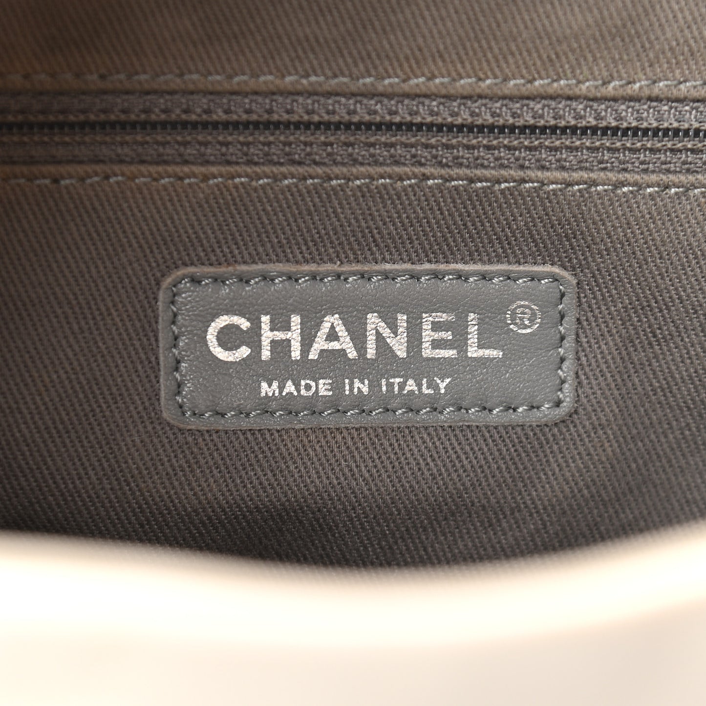 Calfskin Medium Stitch It Tote Beige