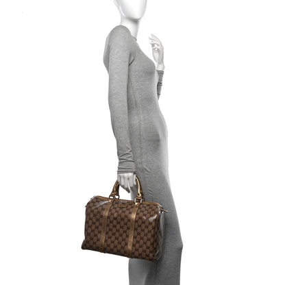 Gucci Crystal Monogram Medium Joy Boston Bronze 2 of 15