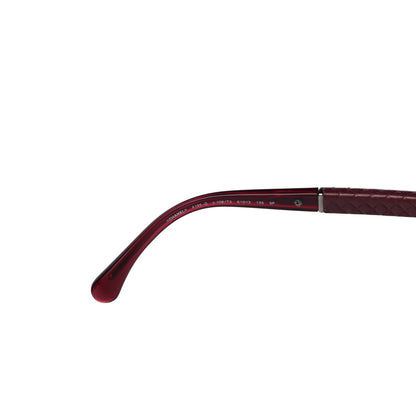 Chanel Lambskin Quilted CC Aviator Sunglasses 4195-Q Burgundy 6 of 7