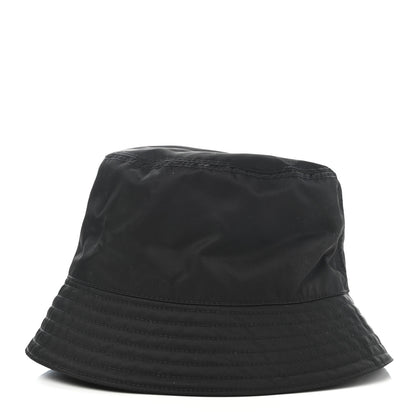 Prada Re-Nylon Metal Triangle Logo Mens Bucket Hat L Black 5 of 8