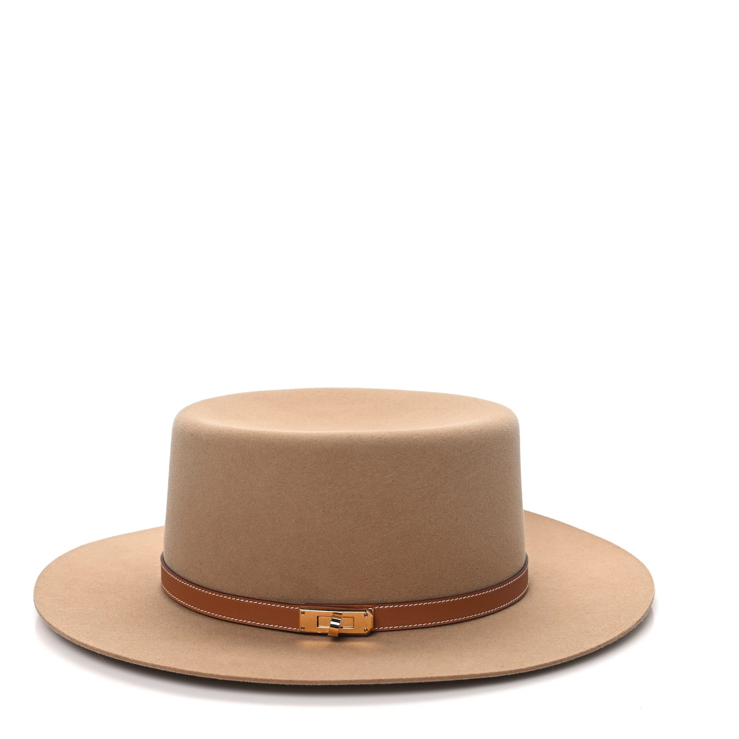Hermes Rabbit Felt Hampton Hat 57 Beige Camel 6 of 9