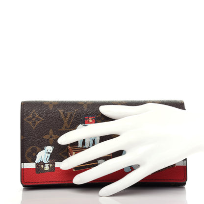 Louis Vuitton Monogram 2017 Christmas Animation Sarah Wallet 2 of 9