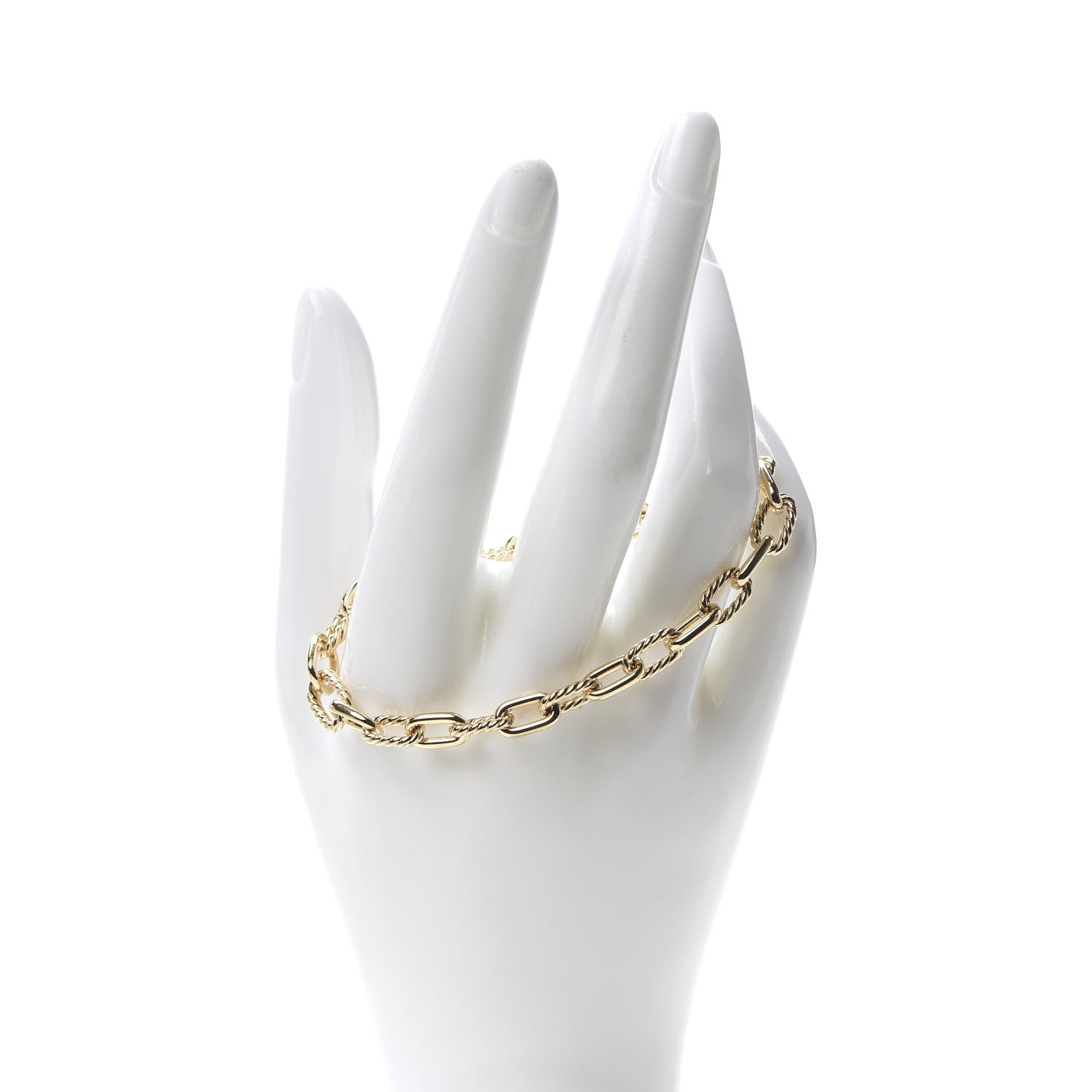 David Yurman 18K Yellow Gold 6mm Madison Classic Chain Bracelet 2 of 6