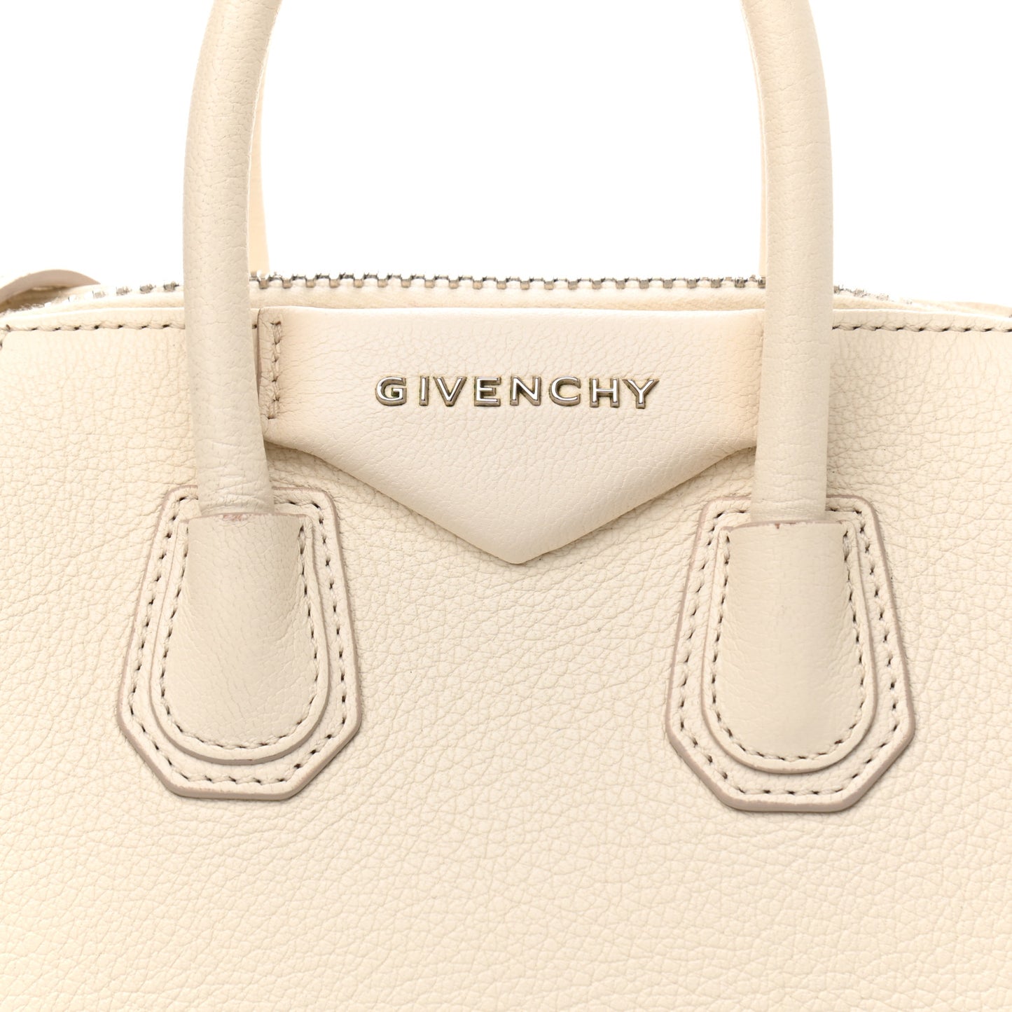 Sugar Goatskin Mini Antigona Off White