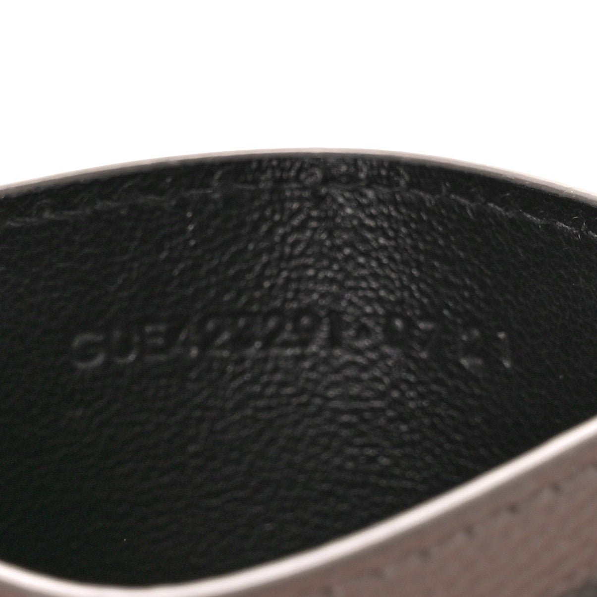 Saint Laurent Grain De Poudre Matelasse Chevron Monogram Credit Card Case Fog 6 of 8
