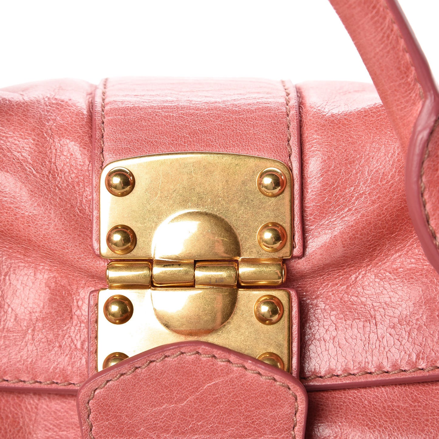 Vitello Lux Medium Bow Bag Rosa