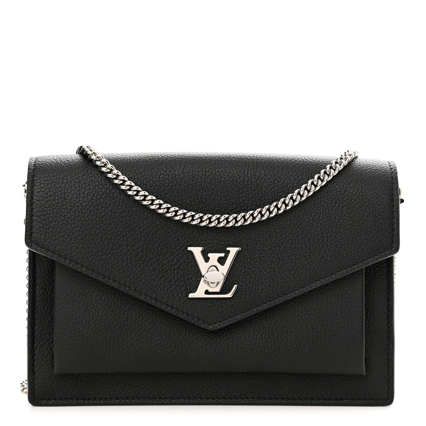 Soft Calfskin My Lockme Chain Pochette Black