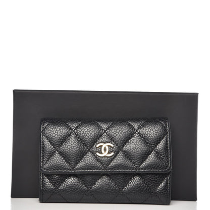 Chanel Caviar Quilted Flap Card Holder Black 9 of 11
