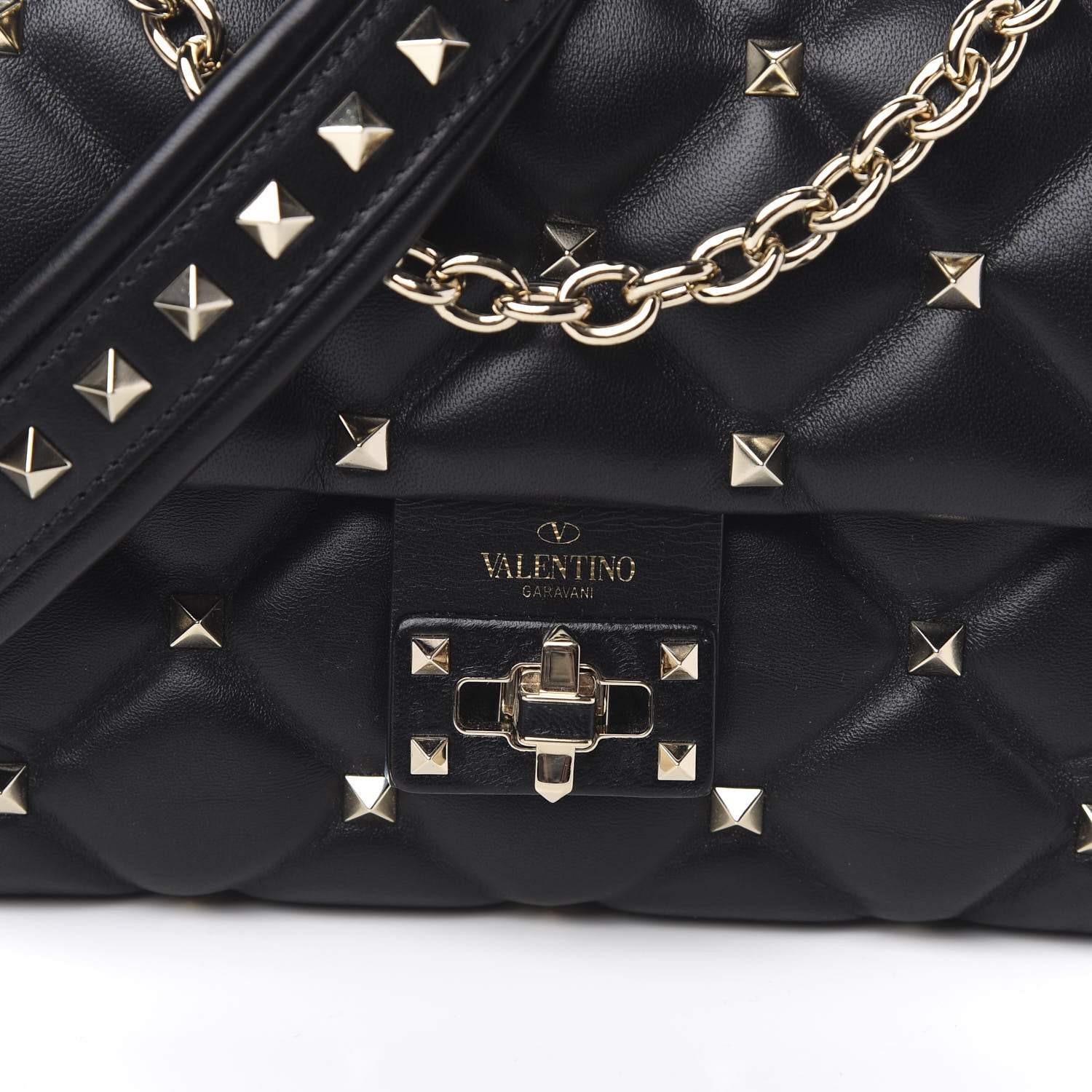 Valentino Garavani Nappa Small Candystud Crossbody Black 10 of 10