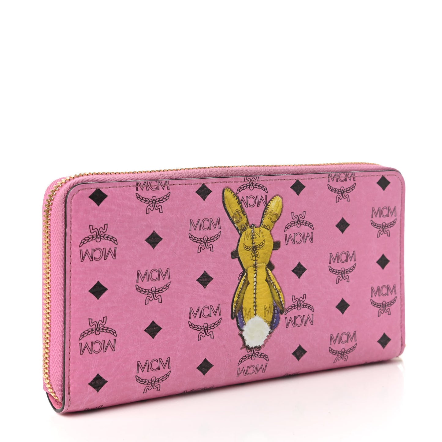 Visetos Rabbit Zip Around Large Wallet Pink