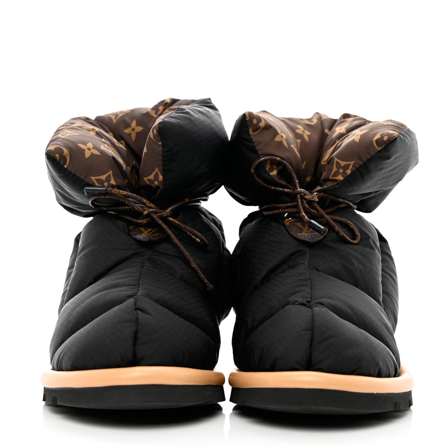 Nylon Monogram Pillow Comfort Ankle Boot 40 Black