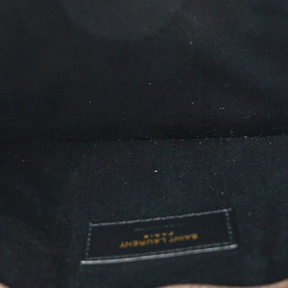 Saint Laurent Grain De Poudre Uptown Pouch Dark Beige 5 of 7