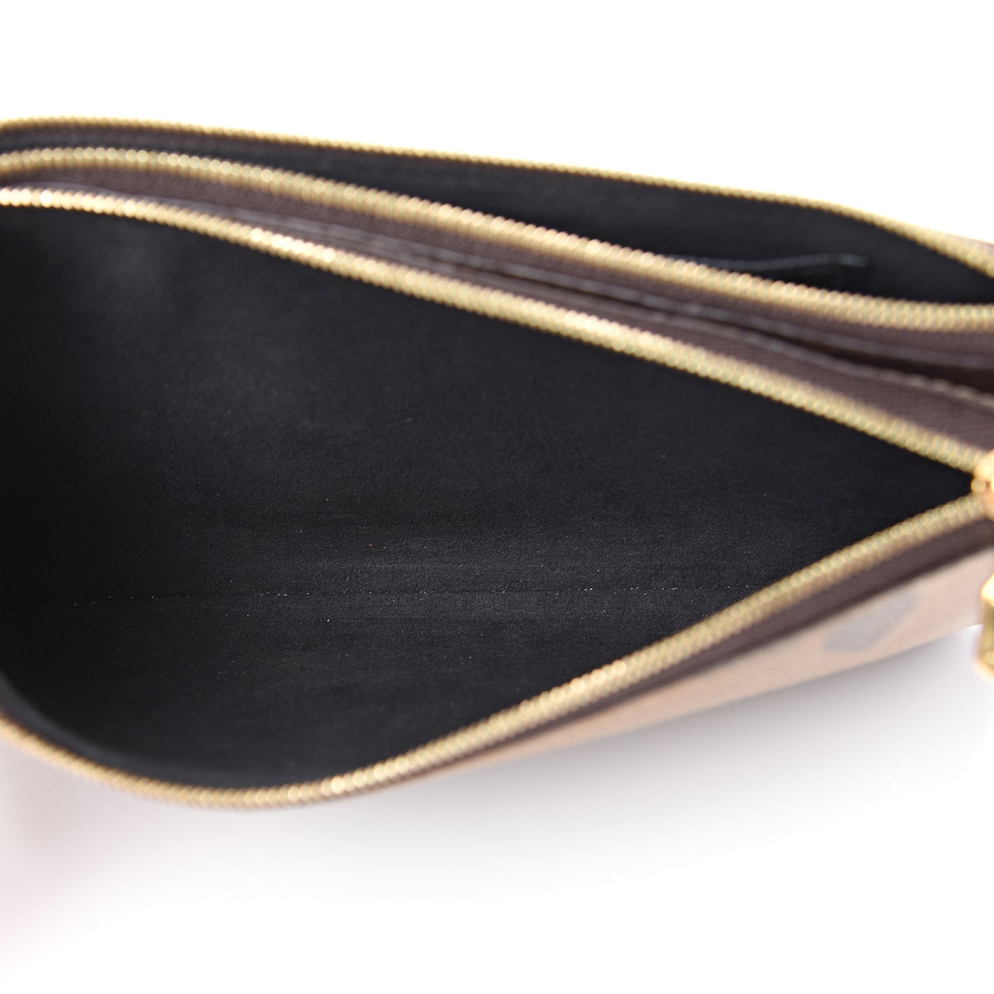 Reverse Monogram Giant Double Zip Pochette